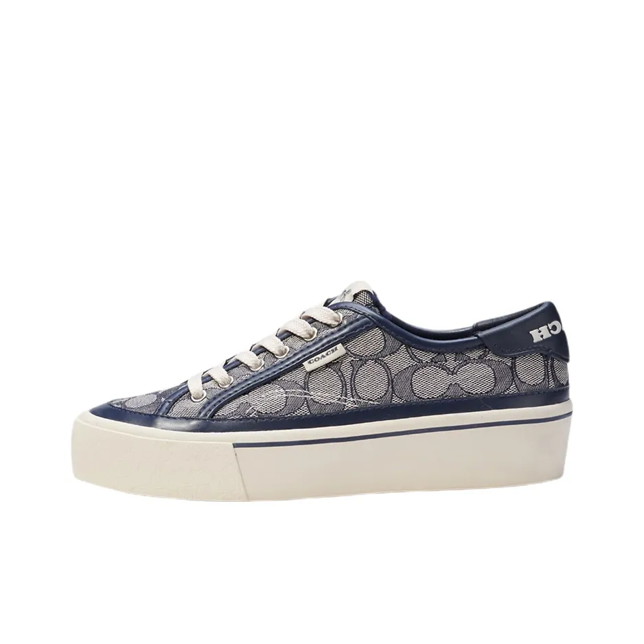 COACH CitySole Low Top Stylish Skateboarding Shoes Women's Blue
