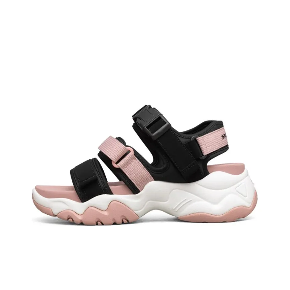 Skechers D'LITES Series Beach Sandals Women's Black/Pink