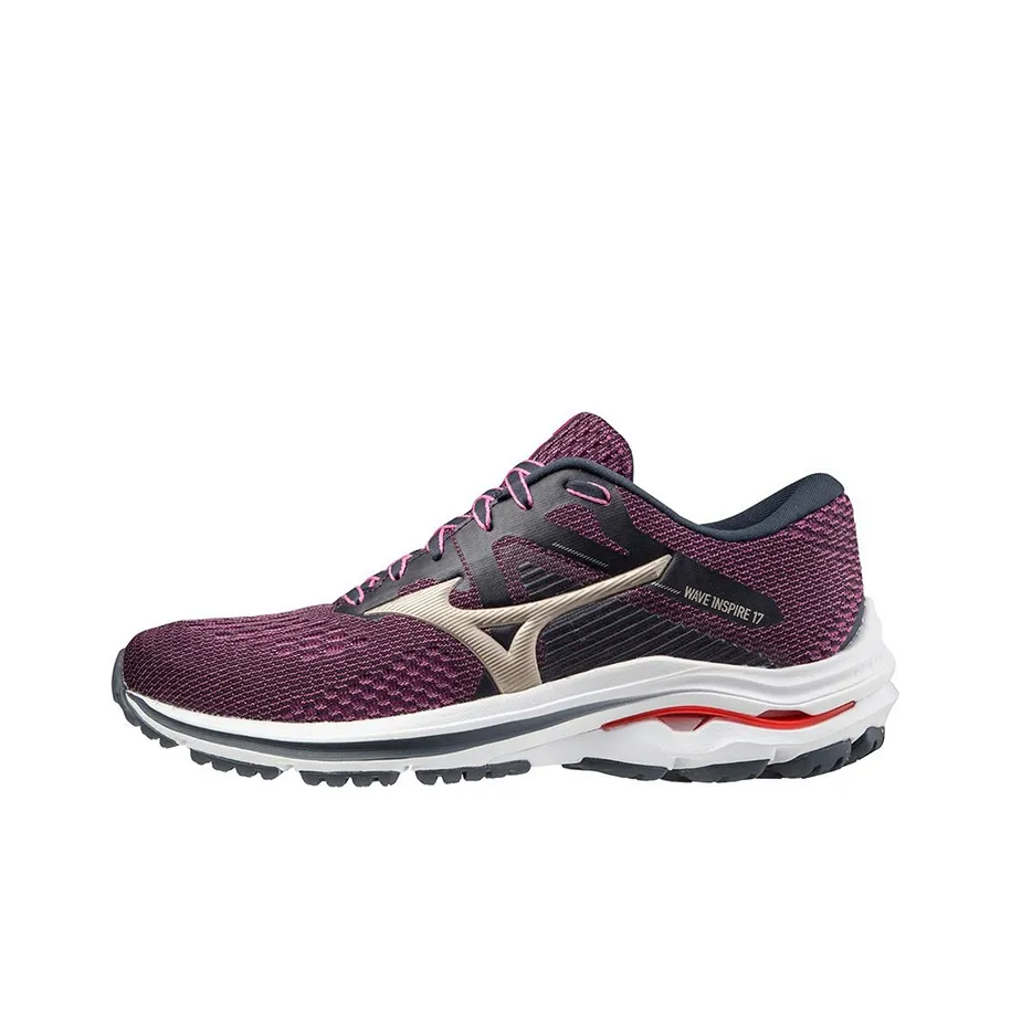 Mizuno Wave Inspire 17 Running Shoes Women's Low Top Purple/Black