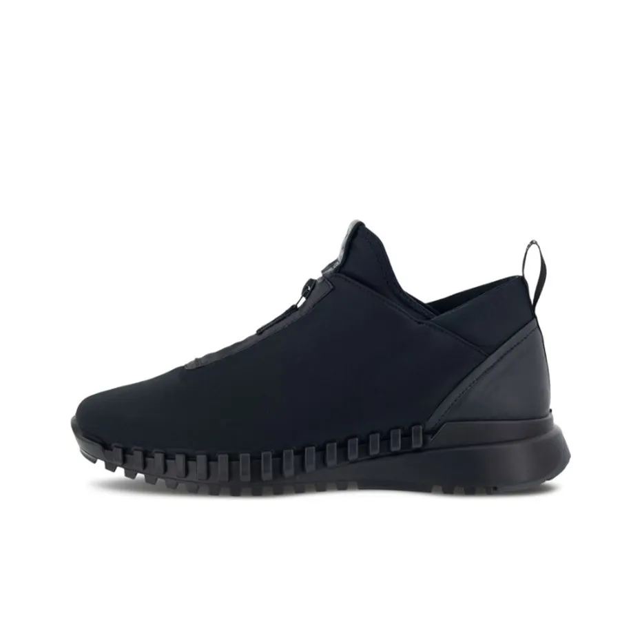 Ecco Zipfle Wear Resistant Low Top Running Shoes Men's Black
