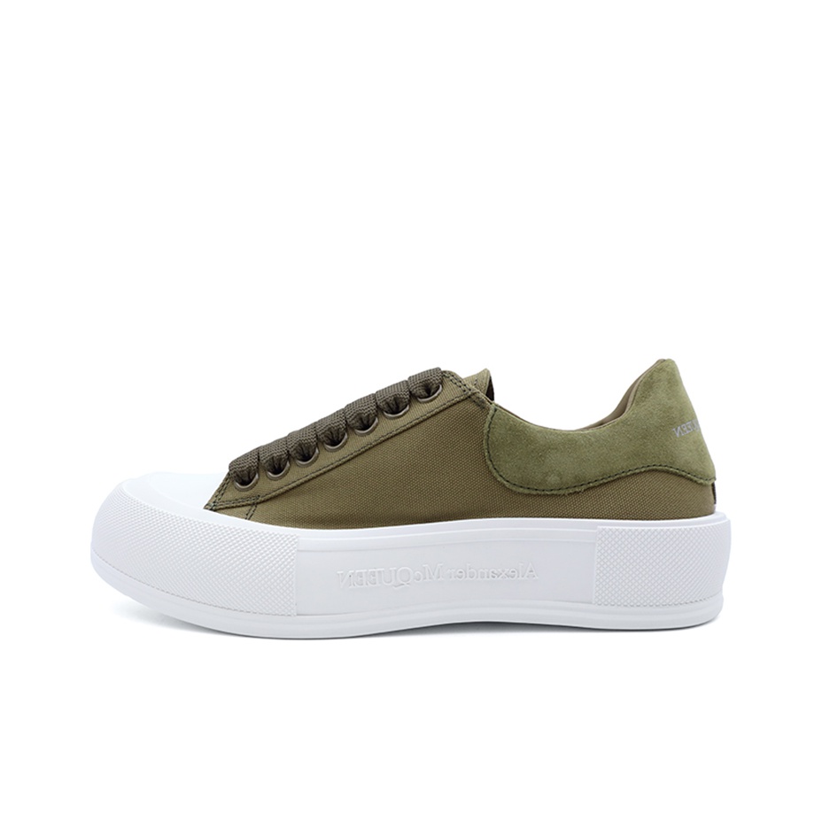 スニーカー Oversized Sneakers - Alexander McQueen - Leather - Khaki Oversized Sneakers - Alexander McQueen - Leather - Khaki
