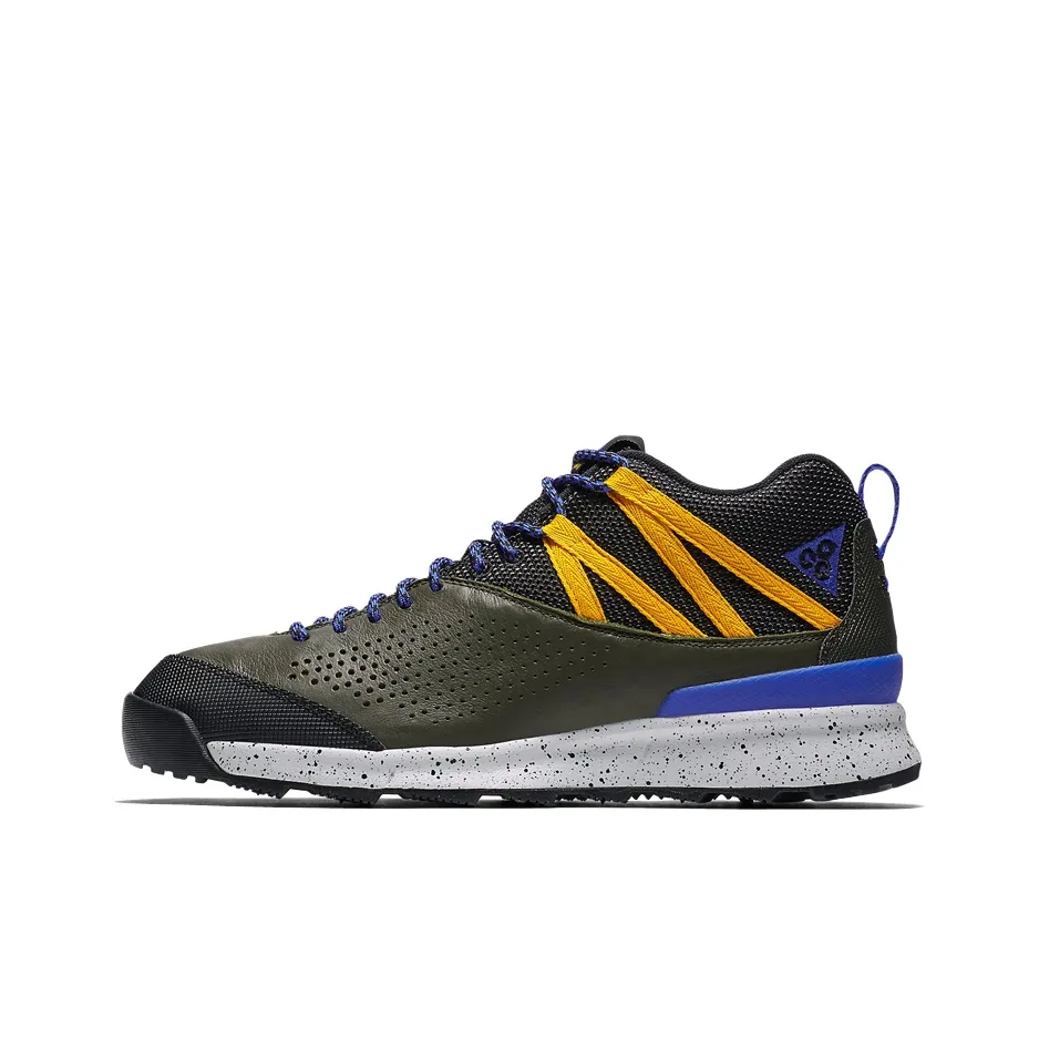 Nike ACG Okwahn 2 Hiking / Trekking Shoes Unisex Mid Top Black/Yellow/Blue