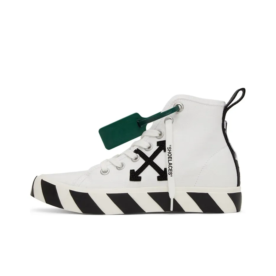 OFF WHITE Vulc Mid Canvas White Black