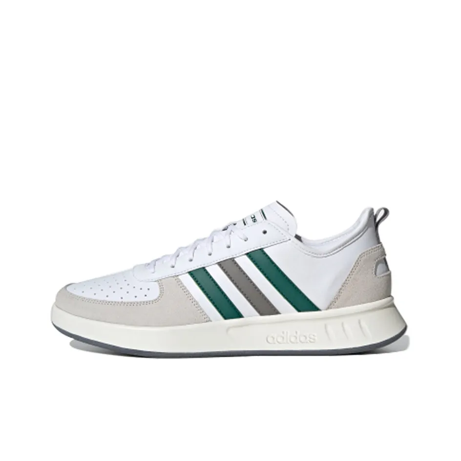 Adidas Court80s Амортизаторы Slip-resistant и устойчивые к истиранию Низкий топ Кроссовки для тенниса Мужские Бежевый Белый