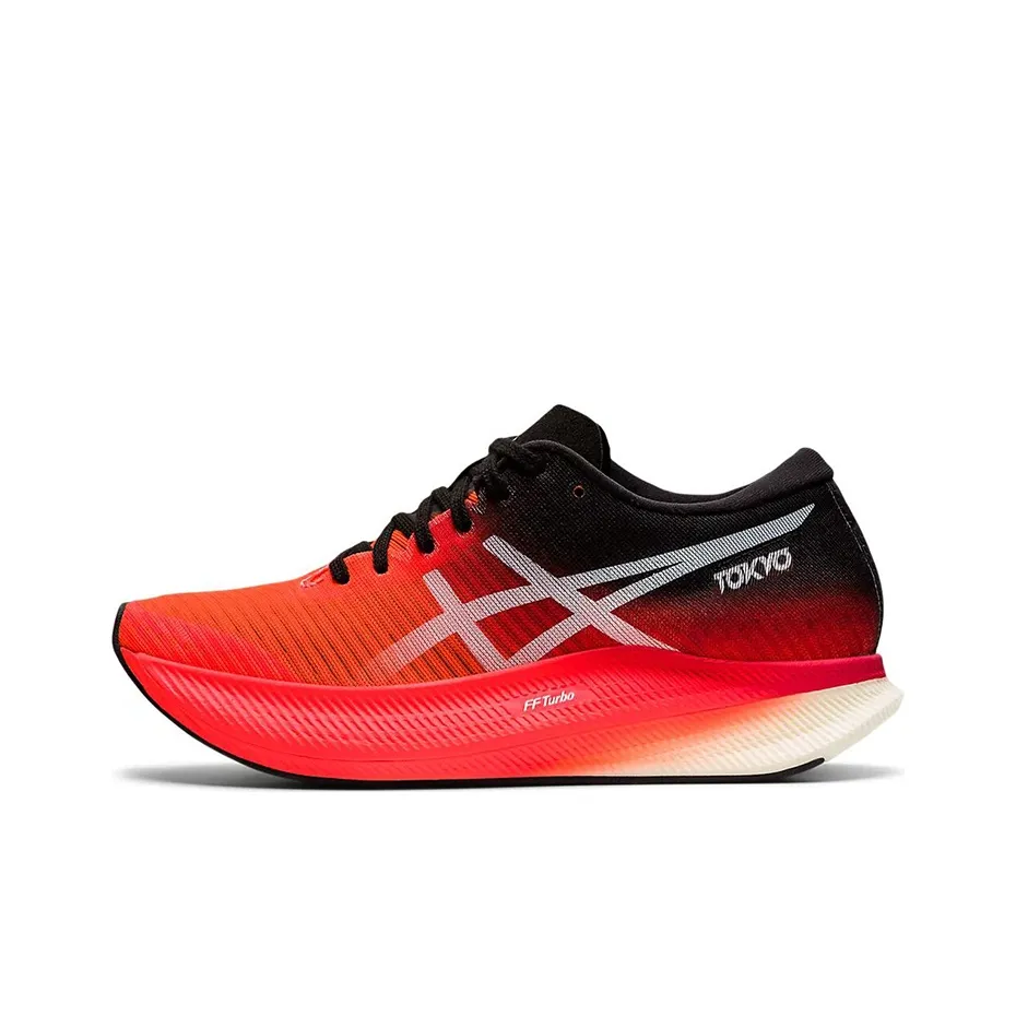 Asics Metaspeed Sky Low Топ Беговые кроссовки Женские Красный черный