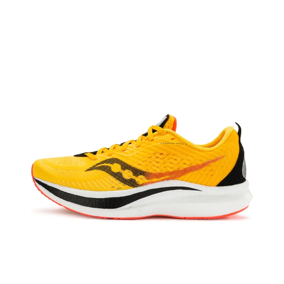 Saucony Endorphin Speed 2 Амортизаторы Slip-resistant Низкий топ Беговые кроссовки Женские Желтый Красный