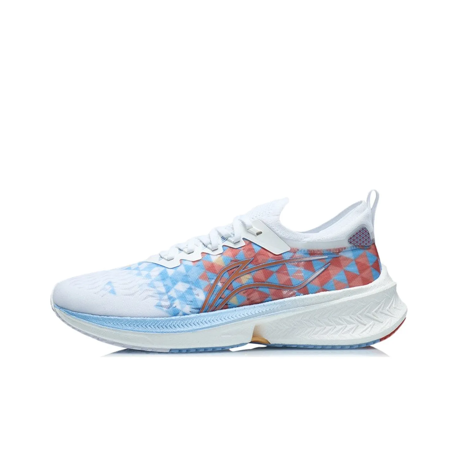 LiNing Feidian Discovery Breathable And Resilient Low Top Running Shoes Men's White