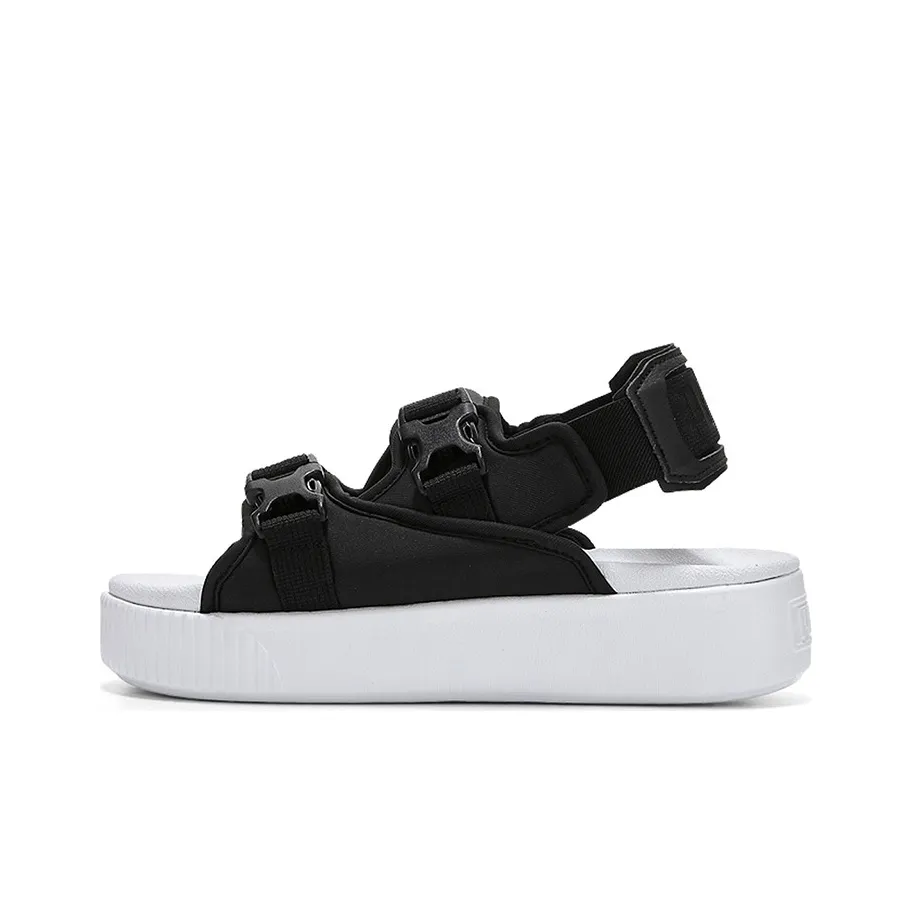 PUMA Platform Slide Ylm 19 'Black White' Women's