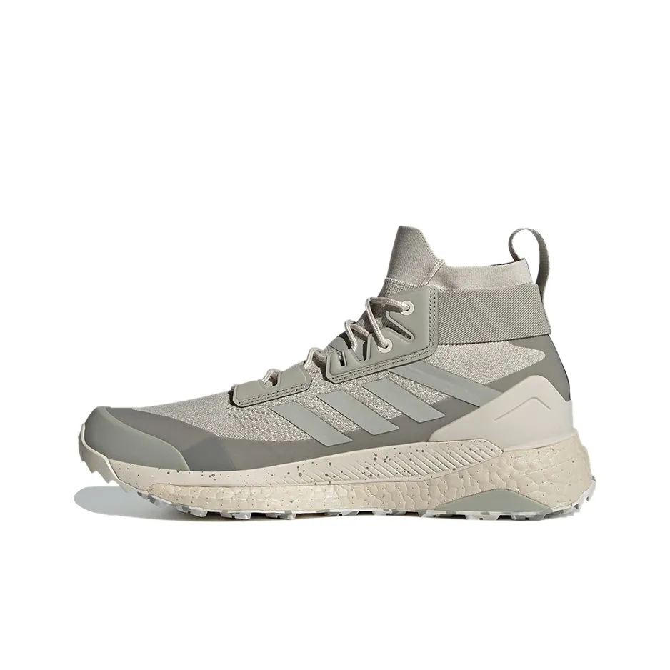 adidas Terrex FREE HIKER Parley MK Дышащая Высокая Обувь для Походов Мужская Серого Цвета
