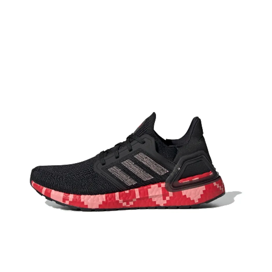 Adidas ULT Амортизация Противоскользящий Легкий Низкий Топ Марафон Беговые кроссовки Женские Черный Красный