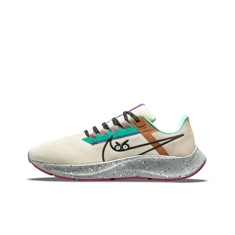 Nike Pegasus 38 Low Топ Zoom Тренировочные Беговые Кроссовки Унисекс Бежевый