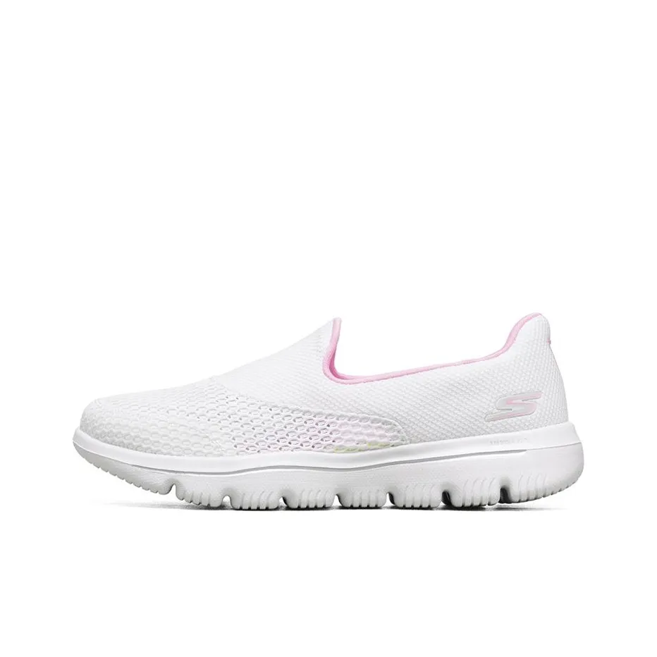 Skechers Go Walk Evolution Ultra Slip-On Shoes Women's Low-Top White/Light Pink