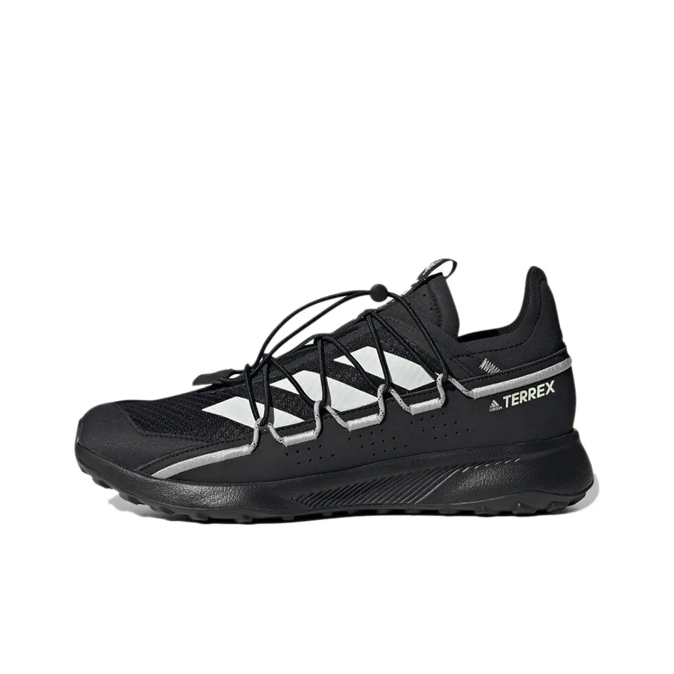 Adidas VOYAGER 21 Travel Slip-on Resistant Abrasion Resistant Breathable Low-Top Streetwear Men's Black White