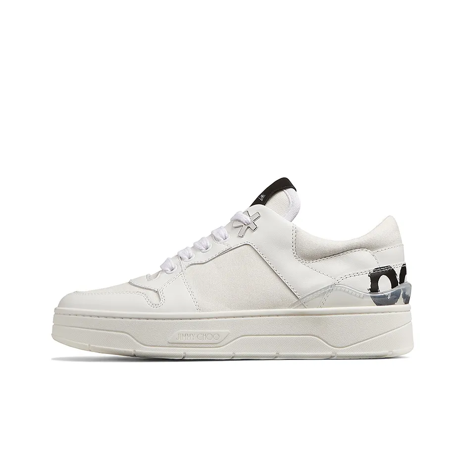 Eric Haze x Jimmy Choo Low Top Stylish Skateboarding Shoes Women's White