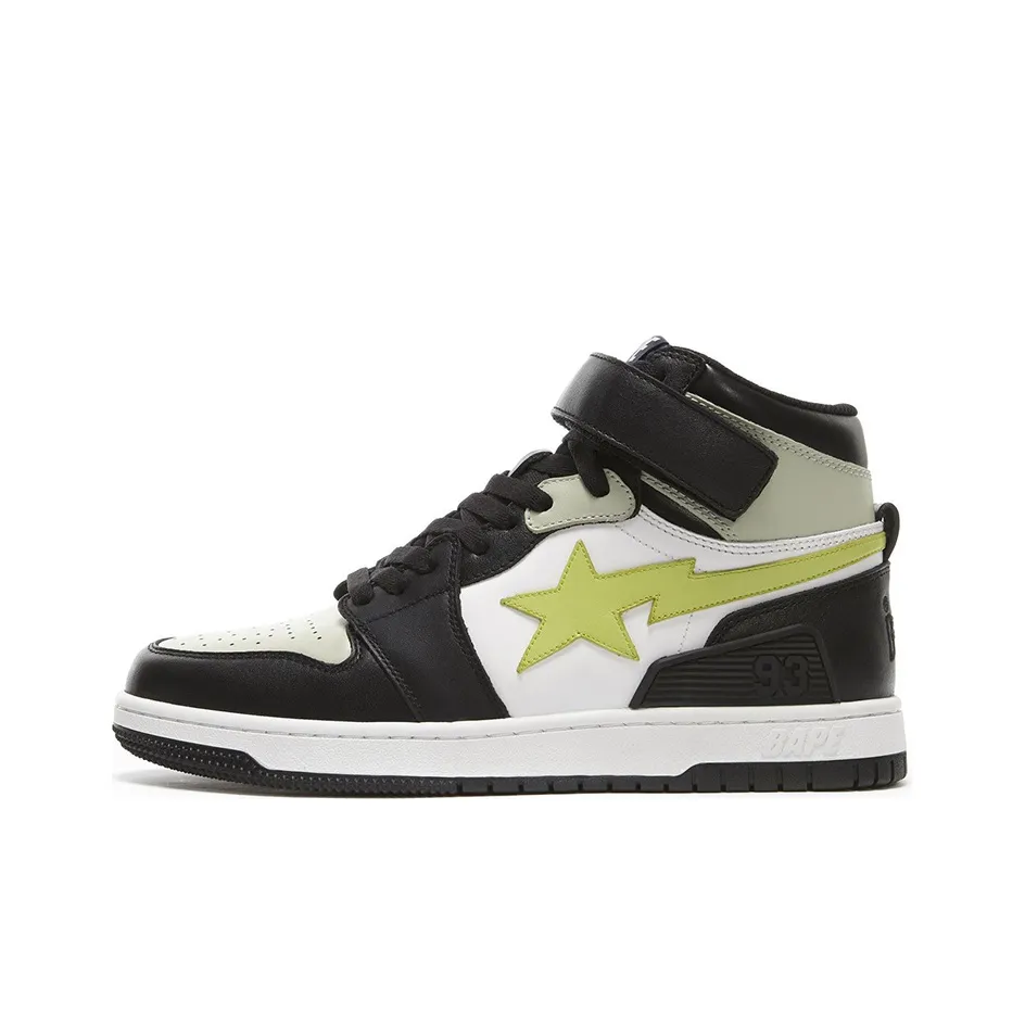 A BATHING APE Блок STA HI Высокий Топ Стильный Скейтбординг Мужской Черный Зеленый