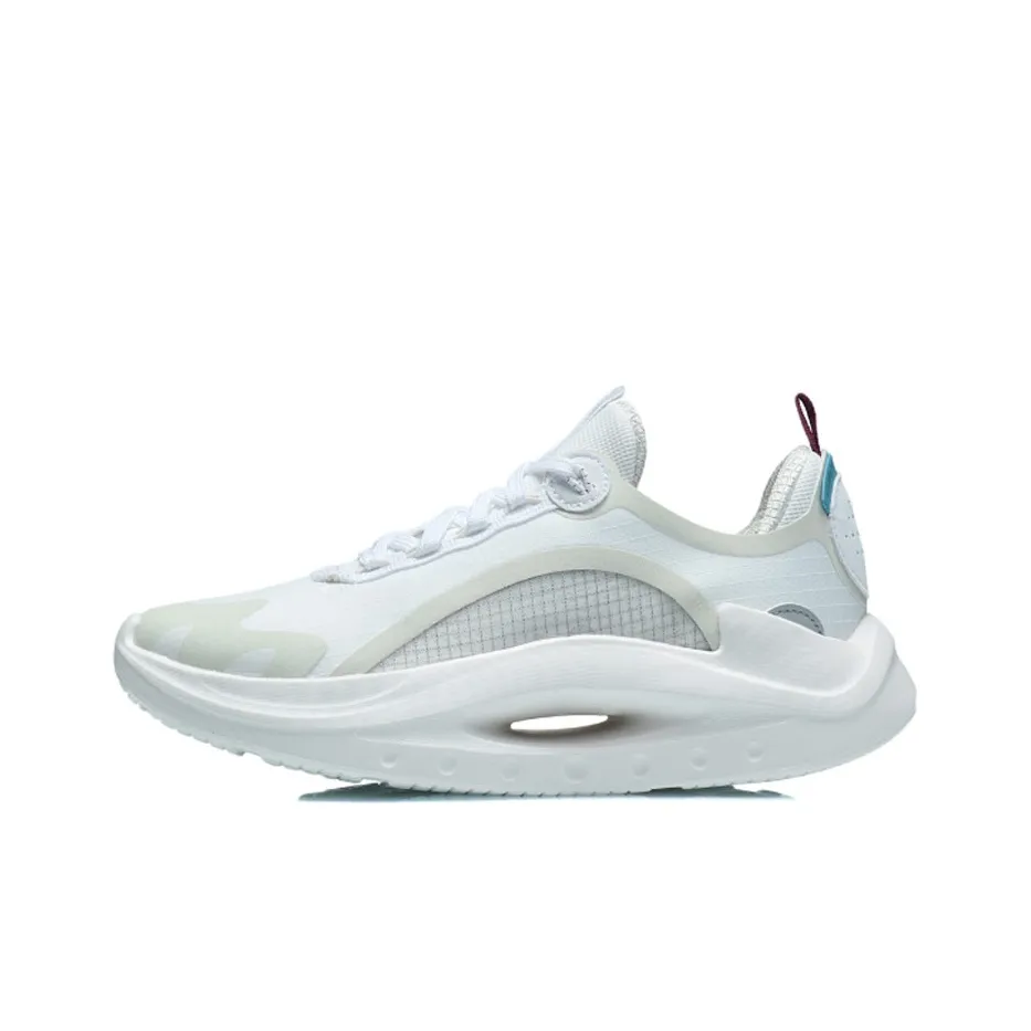 LiNing Apocalypse Sky Culture Lightweight And Breathable Low-Top Running Shoes Women's Light Gray Purple