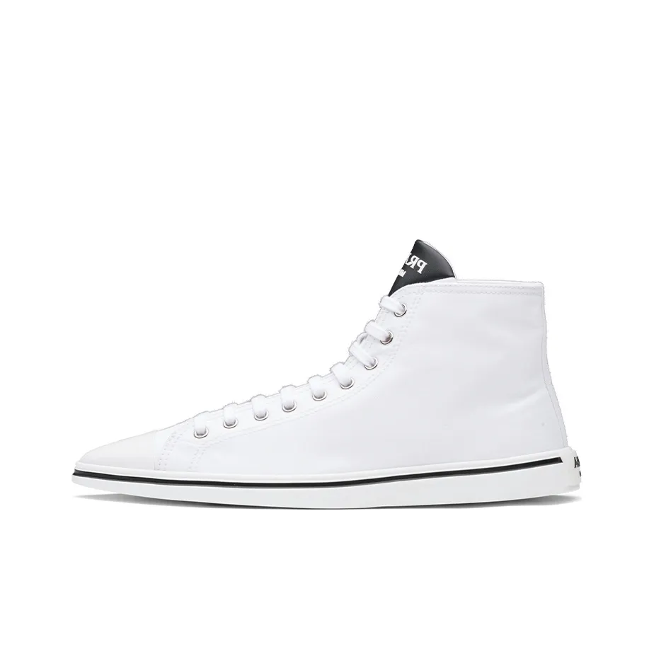 PRADA Synthesis Skateboard Shoes Women's White