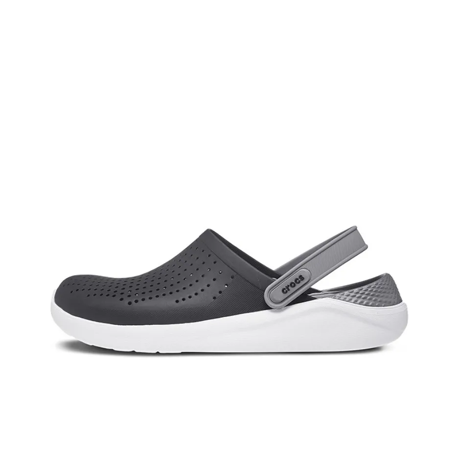 Crocs LiteRide Shoe Sandals Black Smoke Grey Unisex