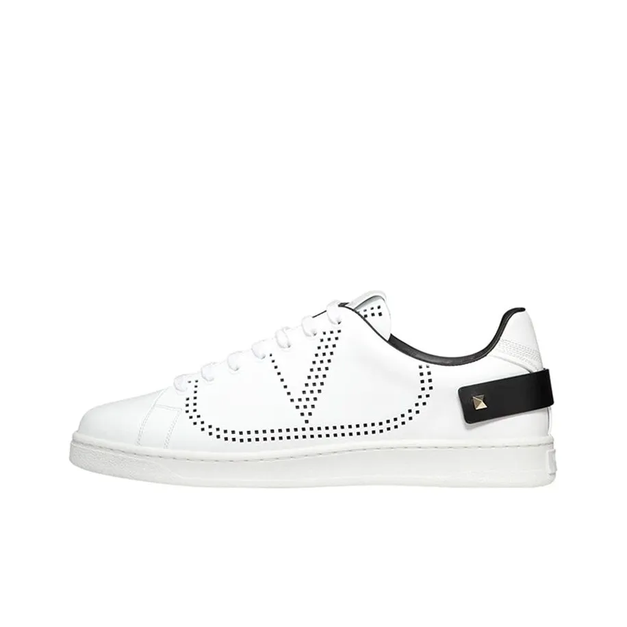 Valentino Backnet Skateboard Shoes Men Low Top White/Black