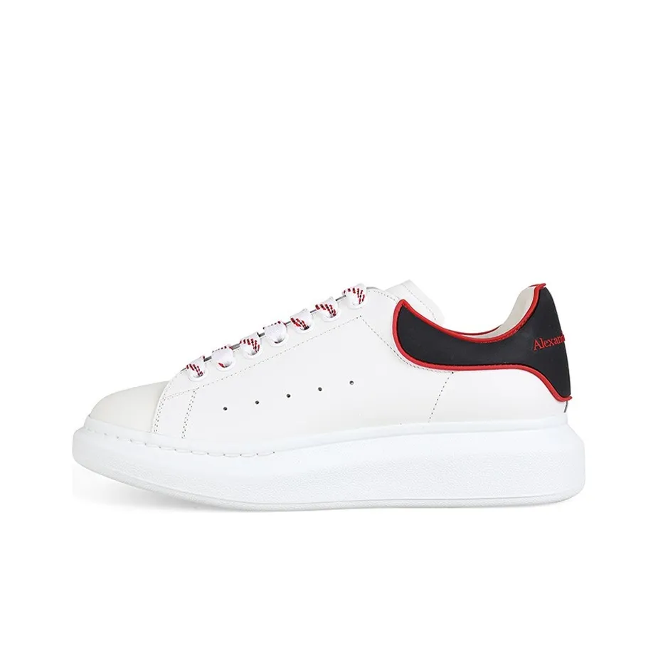 Alexander McQueen Oversized White Jeans Red Outline