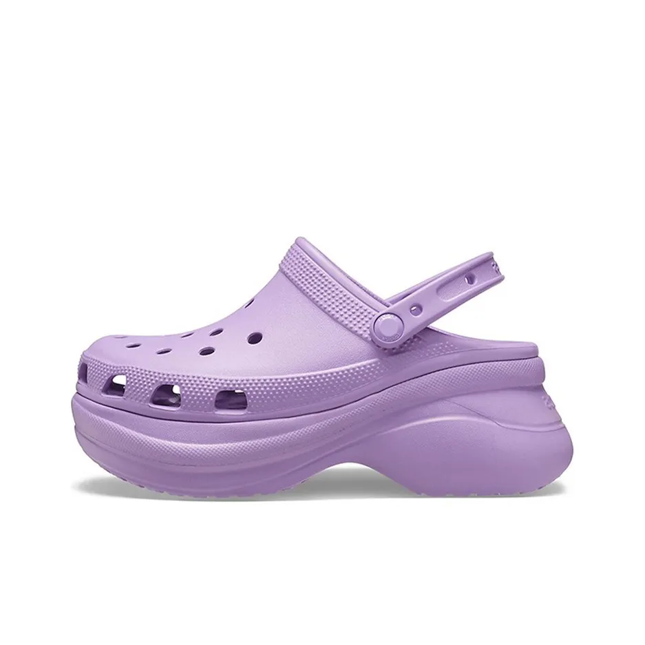 Crocs Classic Clog Retro Crocs Outdoor Thick Sole Sports Purple Sandals Women's