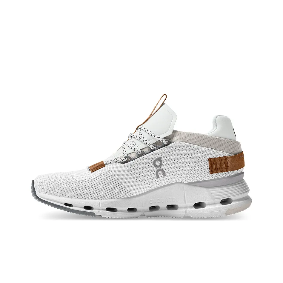 On Running Cloudnova White Pearl Brown Women's