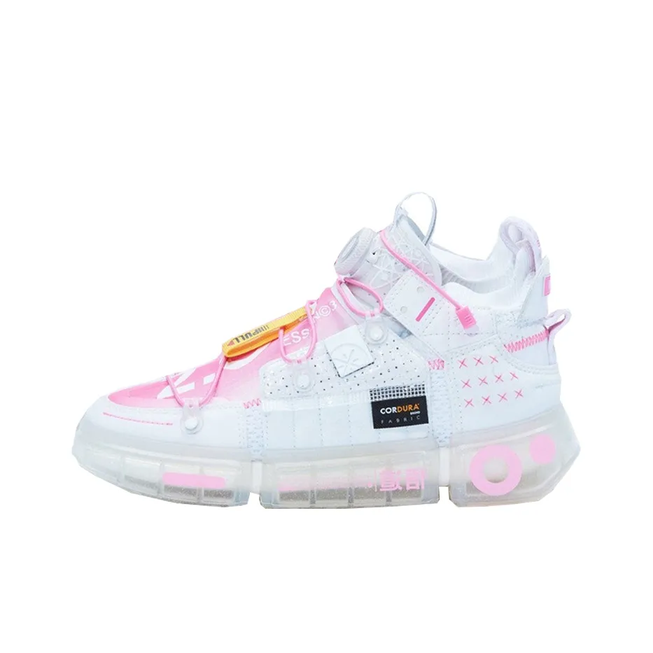 LiNing Essence 2 Futuristic Low Top Sports Casual Shoes Women's Fluorescent Glow Pink
