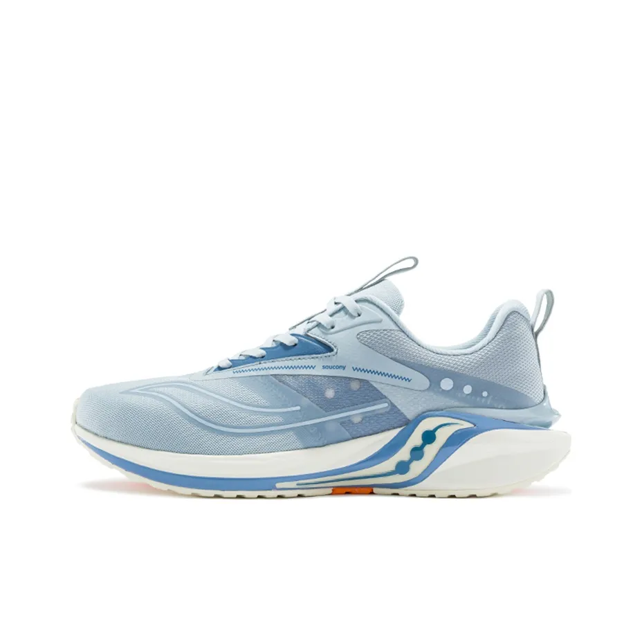 Saucony Coyote Hybrid Running Shoes Men Low-Top Gray Orange