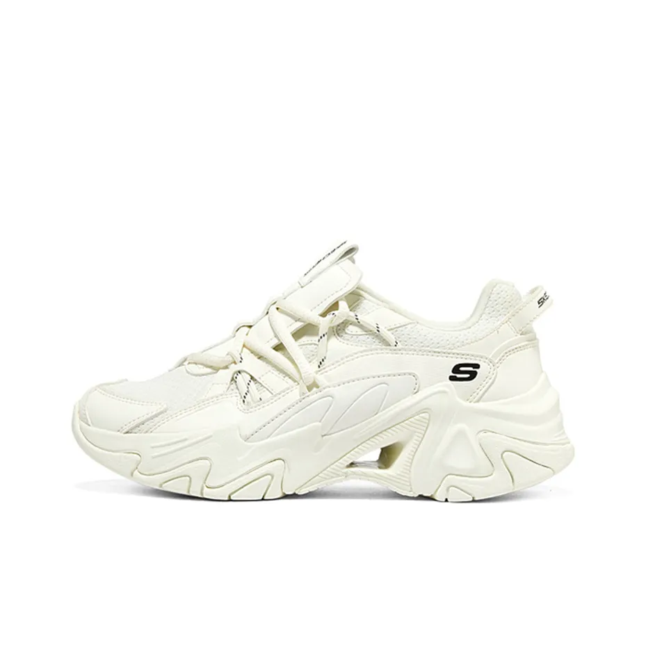 Skechers Stamina V3 Амортизация Устойчивость к истиранию Покрытие Легкий Низкий Топ Повседневный Женский Айвори