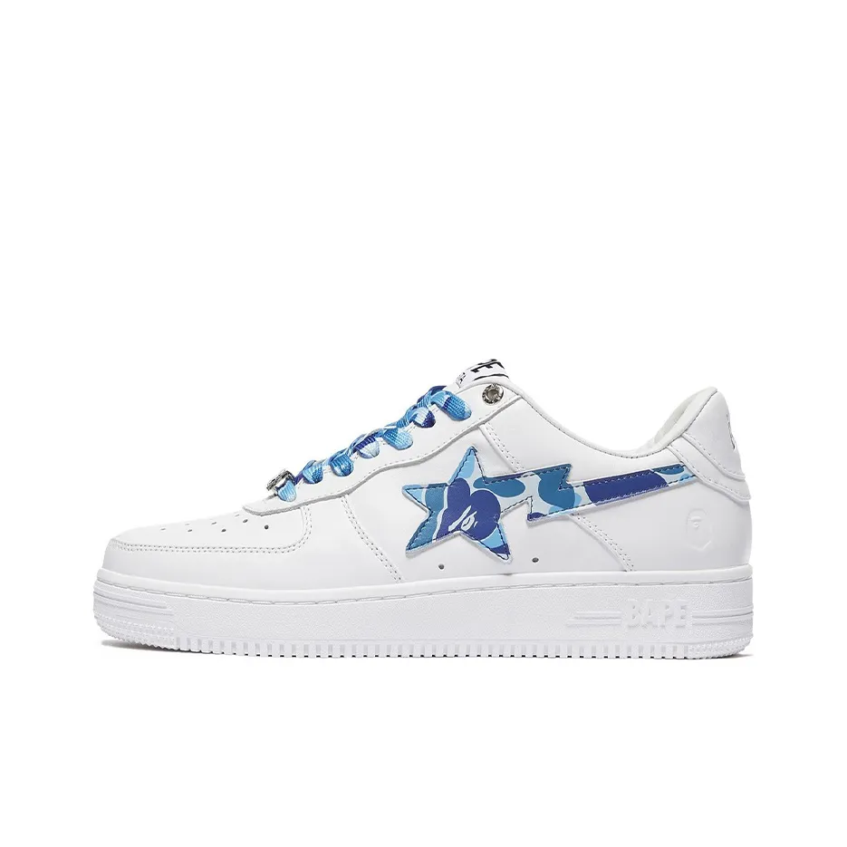 BAPE A BATHING APE Bape Sta Low White ABC Camo Blue 2021
