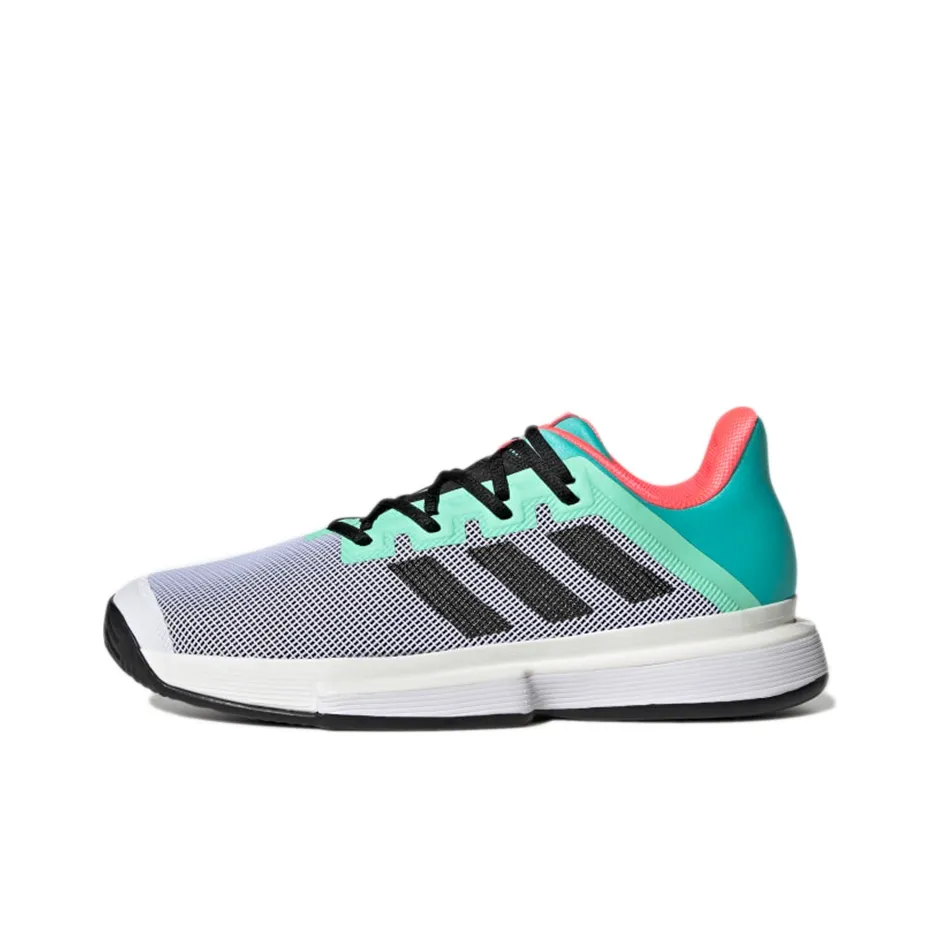 Adidas Solematch Bounce Tennis Shoes 'Grey Green'