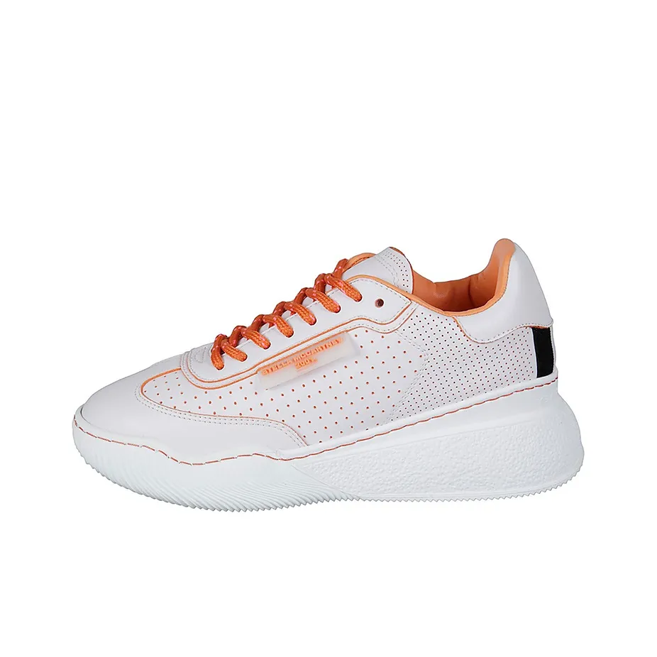 Stella McCartney Low Top Casual Shoes Women's White Orange
