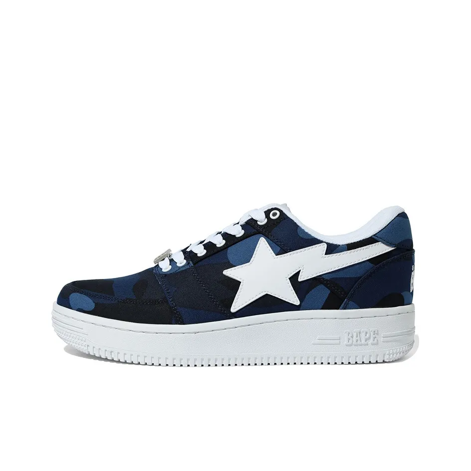 BAPE A BATHING APE Bape Sta Low Color Camo Navy