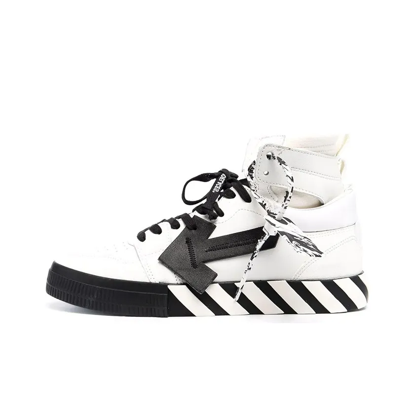 OFF WHITE Vulcanized Hi Top White Black