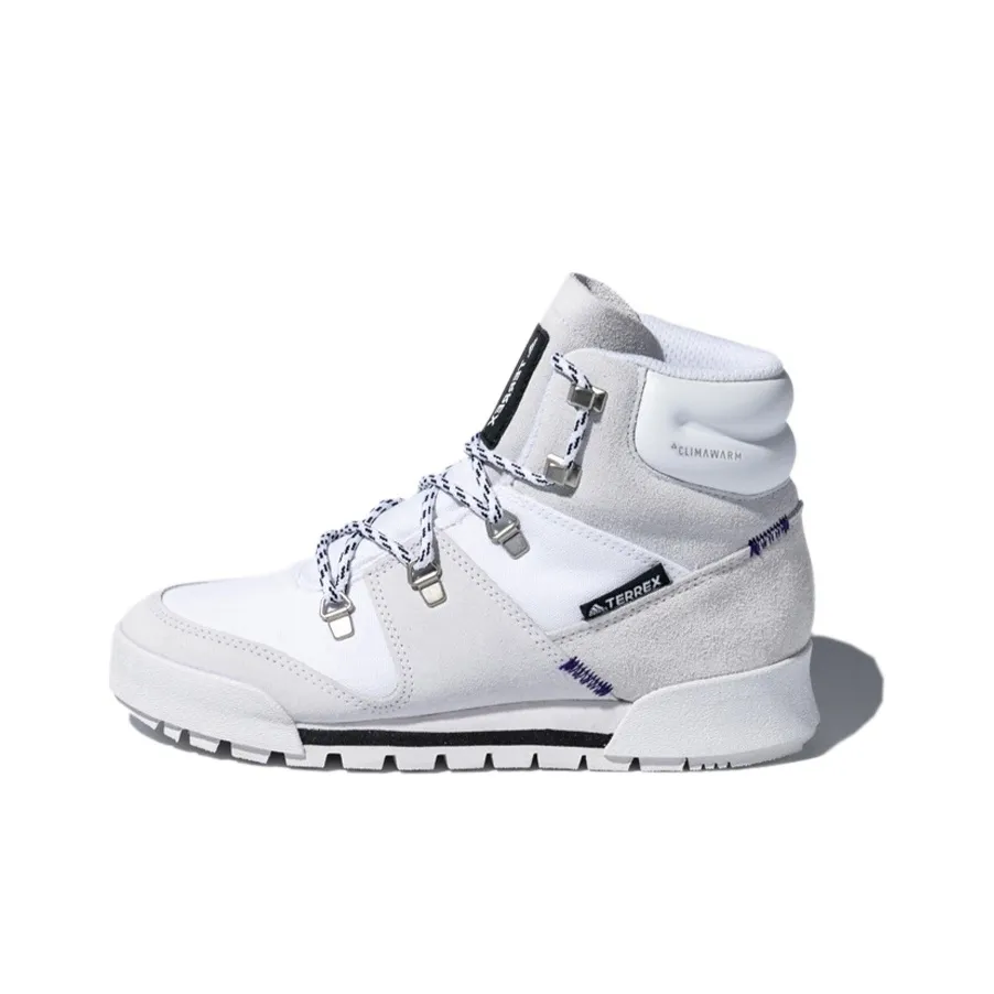 adidas Terrex Snowpitch Cw Устойчивый к истиранию Высокий Топ Уличная обувь Женская Белый Черный