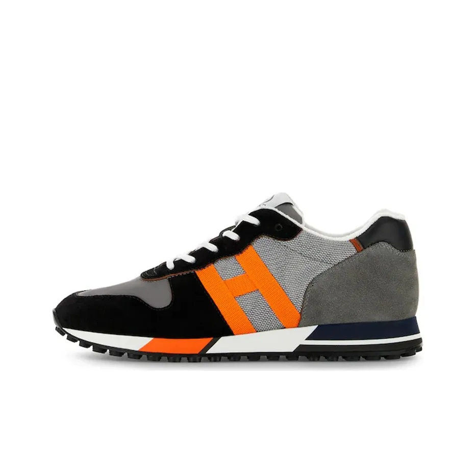 HOGAN H383 Низкий Топ Повседневная Обувь Мужская Черная