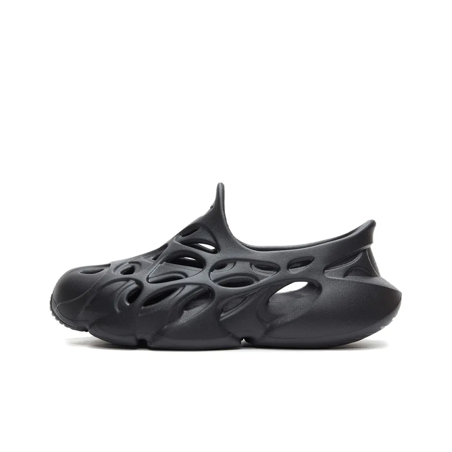 LiNing BADFIVE Fast Recovery Slide Beach Sandals Men's Black