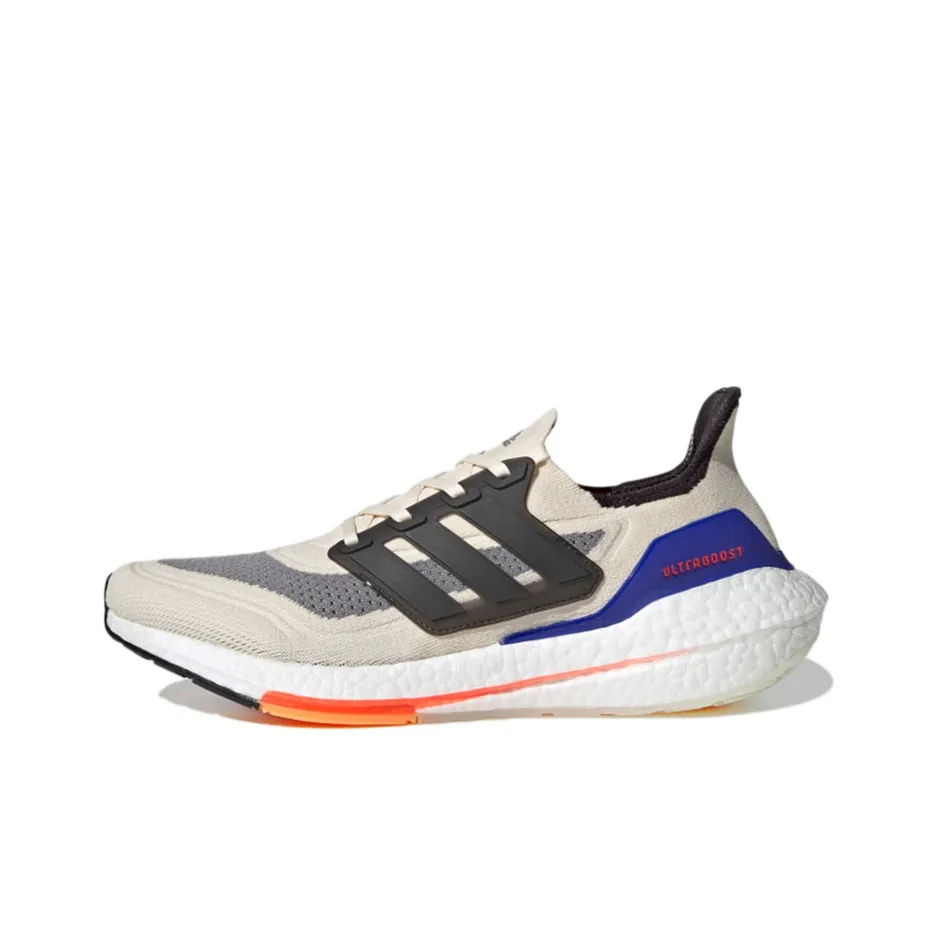 Adidas ULT Шокаблоки Устойчивые к истиранию Низкий Топ Беговые кроссовки Мужские Бежево-серый