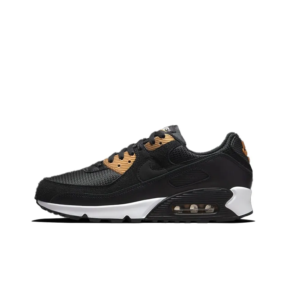 Nike Air Max 90 Running Shoes Men Low Top Black/Brown