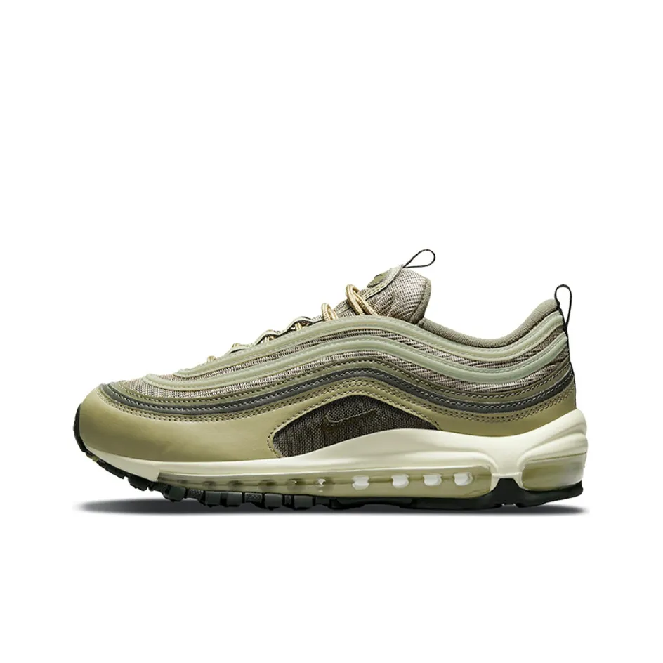 Nike Air Max 97 Running Shoes Women's Low Top Army Green