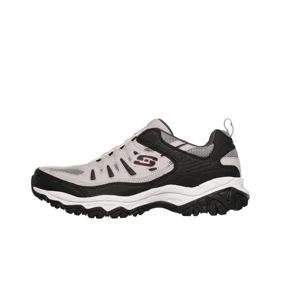 Skechers After Burn M. Fit Anti-Slip And Wear-Resistant Breathable Low-Top Running Shoes Men's Gray Black