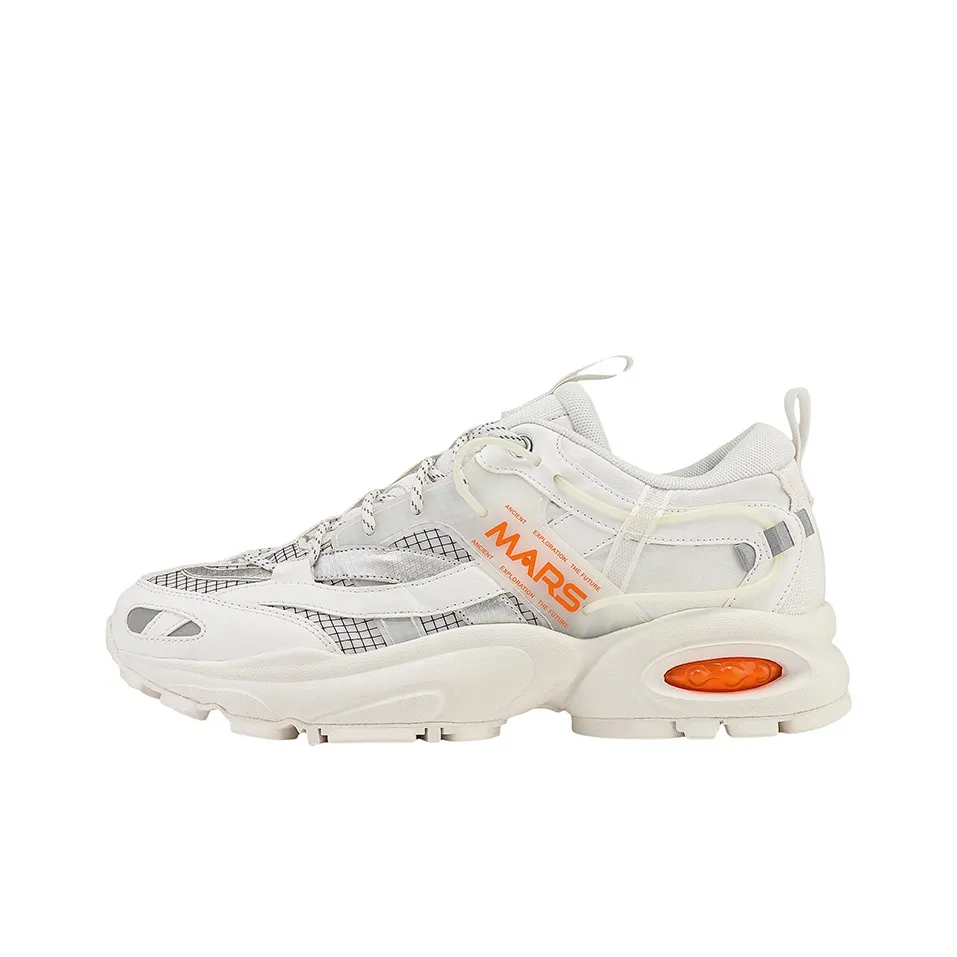Kappa Anti Slip Wear Resistant Low Top Casual Shoes Unisex Korean White