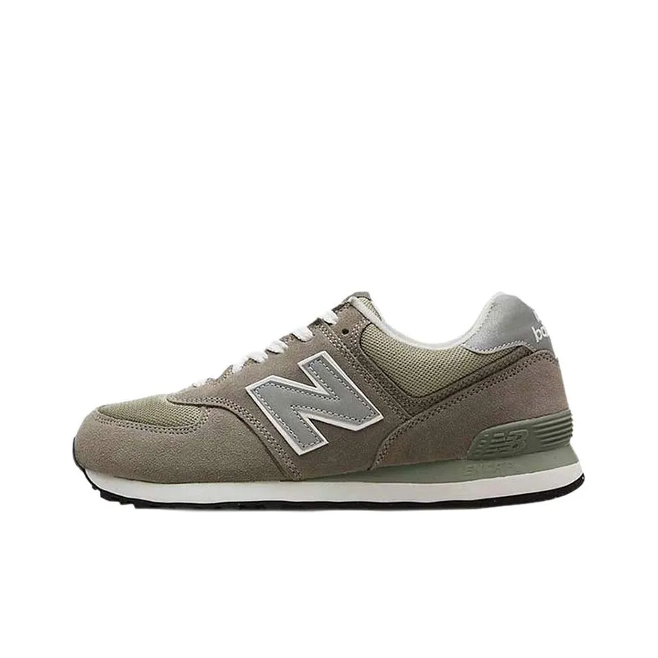 New Balance NB 574 Устойчивый к истиранию Дышащий Низкий Топ Амортизация Повседневная Беговая Обувь Мужская Наследственный Серый