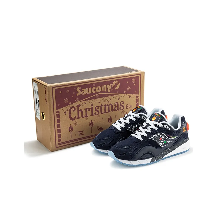 Saucony Shadow 6000 Cushioned Slip Resistant Water Resistant Low Top Running Shoes Unisex Blue White