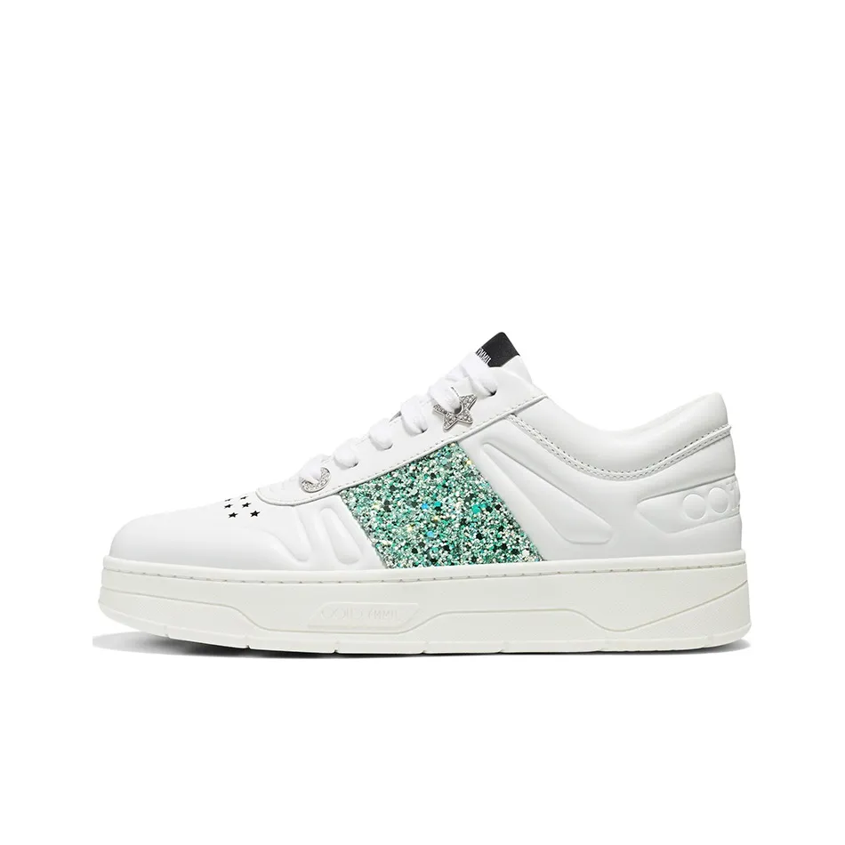 Jimmy Choo Hawaii Cushioning Abrasion Resistant Lightweight Low Top Skateboard Shoes Women's Mint Green