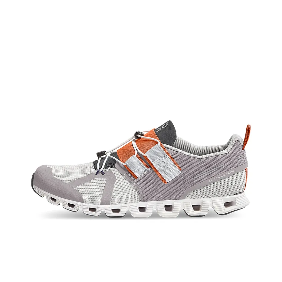 On Cloud Nexus Running Shoes Women's Low Top Zinc Gray/Matte Red