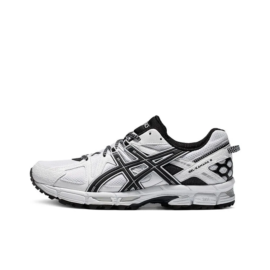 Asics Gel Kahana 8 Low Топ Беговые кроссовки Мужские Белый Черный