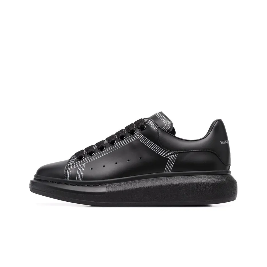 Alexander McQueen Oversized Embroidered Black Silver