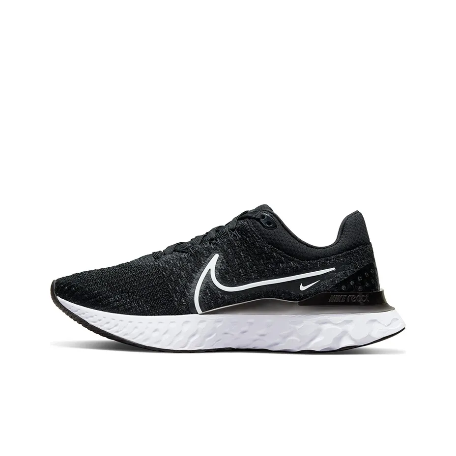 Nike React Infinity Run Flyknit 3 'Black White' Women's