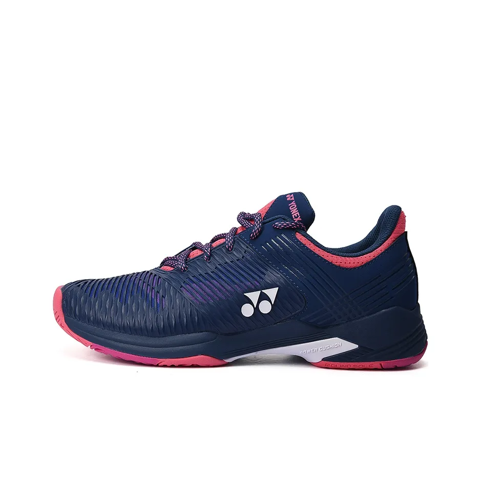 YONEX Tennis Shoes Women's Low Top Navy Blue/Pink